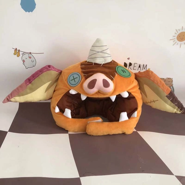Bokoblin Mask Hat Link Cosplay Legend of Zelda Tears of the Kingdom Costume Plush Hat