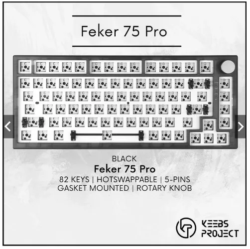 Feker IK75 Pro Black Transparent