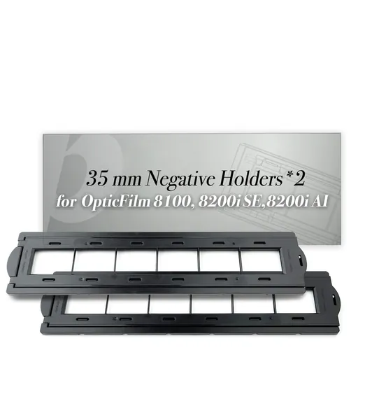 Plustek 2 x 35 mm Negative Holders (Negative Film), for OpticFilm 72~82 Series use only (8100 & 8200i se & 8200i ai)