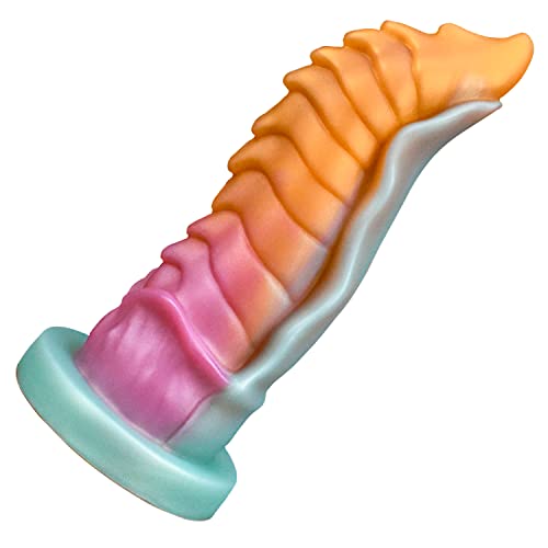 8.25" Girth G-Spot Dildo Huge Silicone Dildo with Strong Suction Cup, Thick Alien Dragon Dildos Prostate Stimulation for Hands-Free Play Anal Plug Dildo Adult Sex Toys for Women & Men