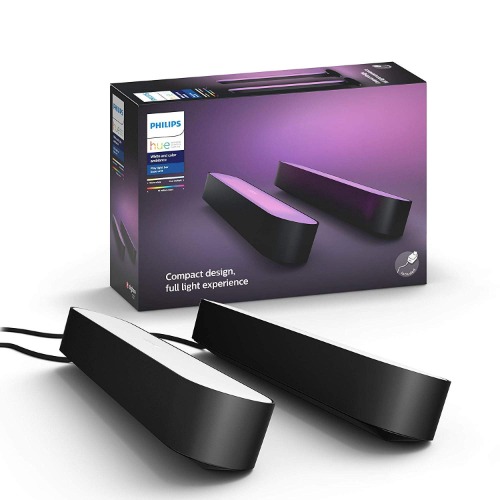 Philips Hue Play - White & Colour Ambiance Smart LED Bar Light - Black - 2 Pack (Base Kit) - Hue Play 2 Pack $197.00