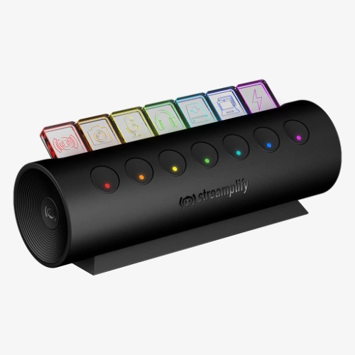 Streamplify HUB CTRL 7 RGB USB Hub 7 USB Ports with 16 Icons for Keyboard, Mouse, Microphone, Webcam, Hard Drives, and Charging Devices