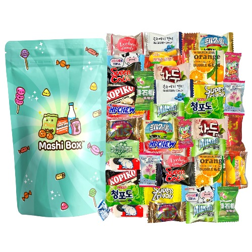 Mashi Box Asian Candy Mystery Variety Pack | 40 PCS | Japanese Candy, Chinese Candy, Vietnamese Candy, Korean Candy Mix