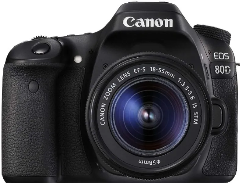 Canon Digital SLR Camera Body [EOS 80D] with EF-S 18-55mm f/3.5-5.6 Image Stabilization STM Lens with 24.2 Megapixel (APS-C) CMOS Sensor and Dual Pixel CMOS AF - Black