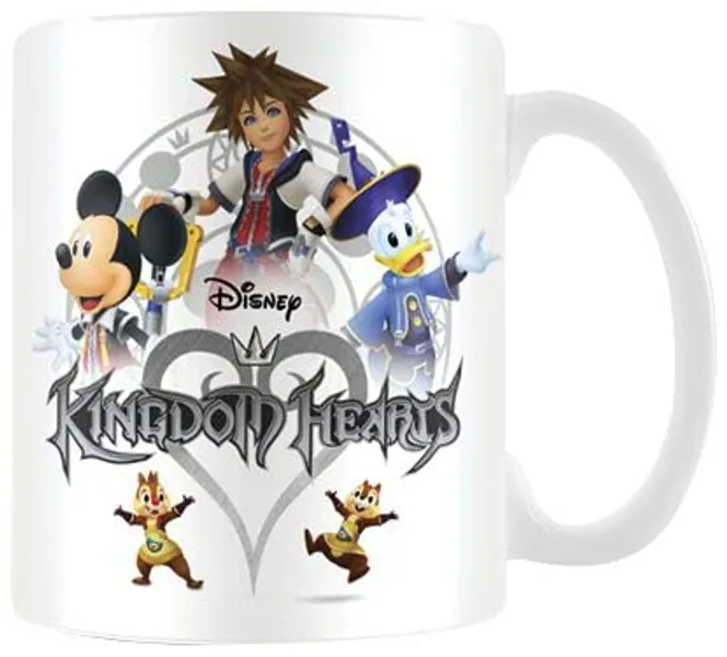 Disney Kingdom Hearts Logo 11oz/315ml Kaffeetassen, Mehrfarbig - 