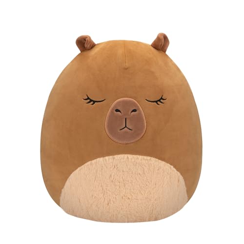 Squishmallows Original 14-Inch Lijjian Brown Capybara - Official Jazwares Large Plush