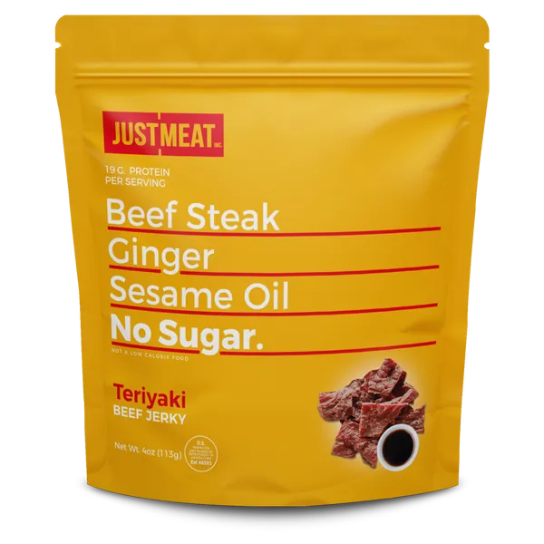 Teriyaki Beef Jerky (4 oz) by JUSTMEAT