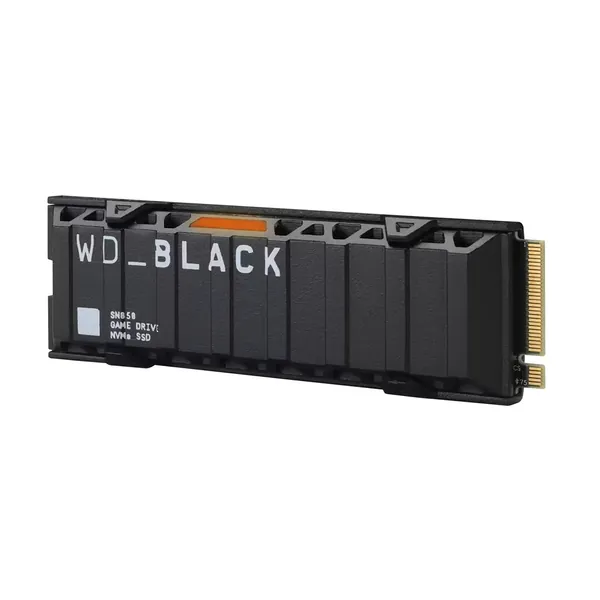 Western Digital Wd Black 1Tb Sn850 Nvme Internal Gaming Ssd, Pcie Gen4 Technology, Up To 7000 Mb/S Read Speeds, M.2 2280 With Heatsink-Wdbapz0010Bnc-Wrsn