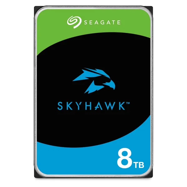 Seagate SkyHawk 8 TB internal Hard Drive HDD, Video-Recording up to 64 Cameras, 3.5 Inch, 256 MB Cache, SATA 6 Gb/s, Modellnr.: ST8000VX004