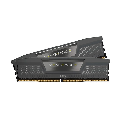 Corsair VENGEANCE DDR5 64GB (2x32GB) DDR5 6000MHz C40 AMD Optimised Desktop Memory Kit - Onboard Voltage Regulation - AMD EXPO Compatibility - Compact Form-Factor - Steel Grey