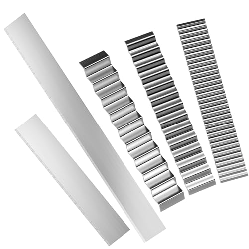 Flexible Polymer Clay Cutters, Carbon Steel Blades, Thickness Rings Tissue Blade, Shaping Knife Ceramic Cutters Slicer Kit for DIY Sculpting Shaping Modelling Tools