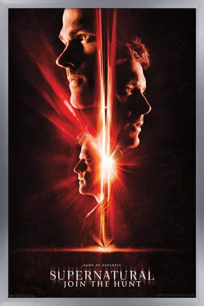 Trends International Supernatural-Season 13 Wall Poster, 22.375 in x 34 in, Silver Framed Version - 22.375 in x 34 in Silver Framed Version