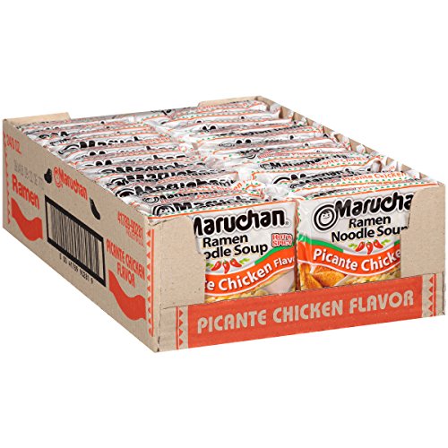 Maruchan Ramen Picante Chicken, 3.0 Oz, Pack of 24 - 3 Ounce (Pack of 24) - Picante chicken
