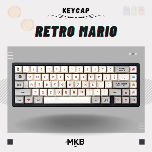 Retro Mario Keycaps