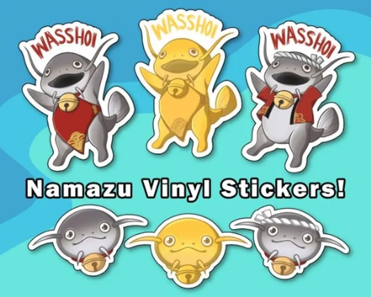 FFXIV Namazu Vinyl Stickers  Water Proof Stickers | Etsy UK