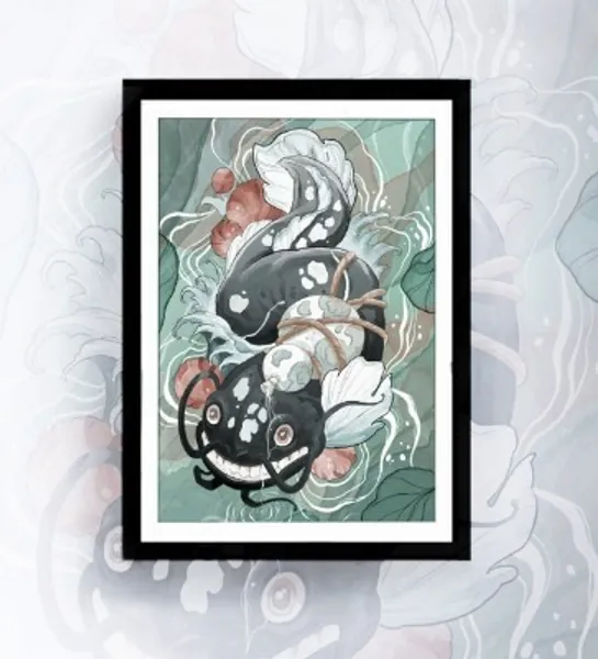 Asian Wall Art Yokai Japan Poster Japanese Painting Tattoo | Etsy UK