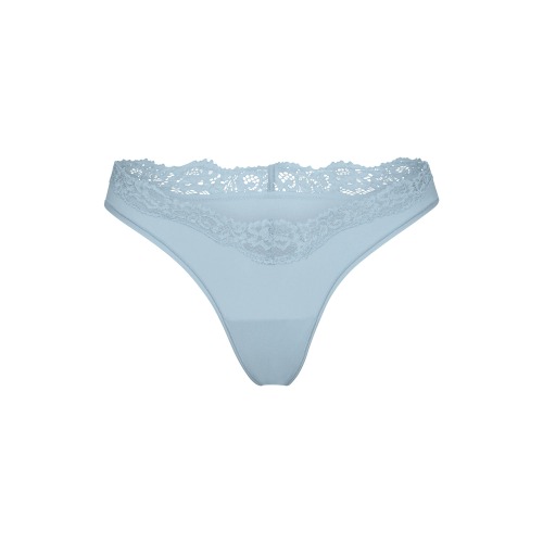 FITS EVERYBODY LACE DIPPED THONG | DENIM
