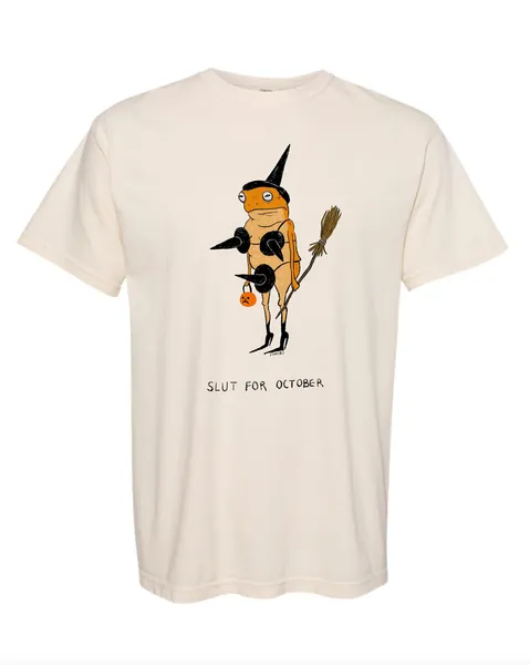 *PRE-SALE* Slut for October Tee Shirt (READ DESCRIPTION) | Bone / Unisex L