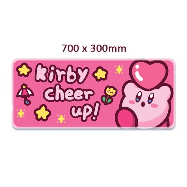 Large Kirby Mouse Pad Kirby Gaming Mouse Mat Keyboard Mat Kirby Desk Accessories - Pink