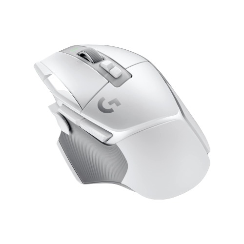 Logitech G502 X LIGHTSPEED Wireless Gaming Mouse - Optical mouse with LIGHTFORCE hybrid optical-mechanical switches, HERO 25K gaming sensor, compatible with PC - macOS/Windows - White - White Wireless Non-RGB