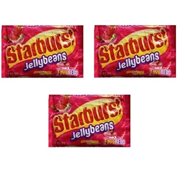 Starburst Fave Reds Jelly Beans, 14-ounce Bag (Pack of 3)