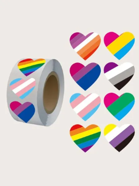 1 rollo Pegatina LGBT 