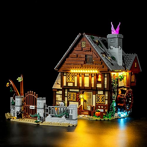 BRIKSMAX Led Lighting Kit for LEGO-21341 Disney Hocus Pocus: The Sanderson Sisters' Cottag - Compatible with Lego ldeas Building Blocks Model- Not Include Lego Set - 21341 Hocus Pocus Light