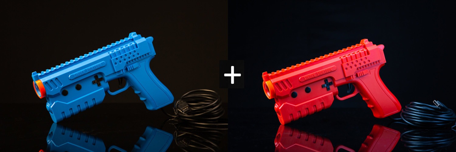 Sinden Lightgun With Recoil - 2 Pack | Blue - Red