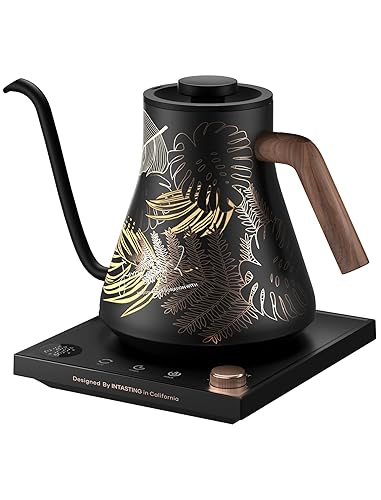 INTASTING Electric Kettles, Gooseneck Electric Kettle, ±1℉ Temperature Control, Stainless Steel Inner, Quick Heating, for Pour Over Coffee, Brew Tea, Boil Hot Water, 0.9L Artist - Artist