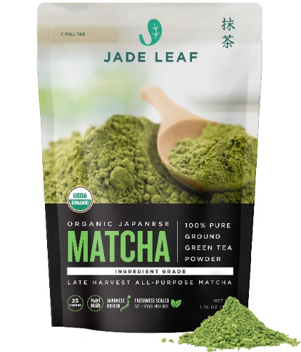 Jade Leaf - Organic Japanese Matcha Green Tea Powder, Ingredient Grade (1.76 Ounce)