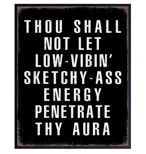 Motivation Quotes Wall Art - Funny Quotes Wall Art & Decor - Funny Sayings Wall Decor - Positive Quotes Poster - Entrepreneur Gifts - Home Office Decor - Man cave Sign - Inspiration - UNFRAMED 8x10