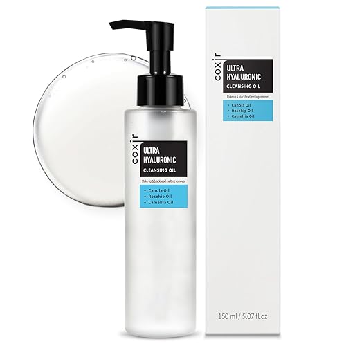 COXIR olio detergente ultra-ialuronico (150 ml / 5,07 fl.oz.) | senza parabeni | one step up remover per una pulizia profonda e un'idratazione profonda