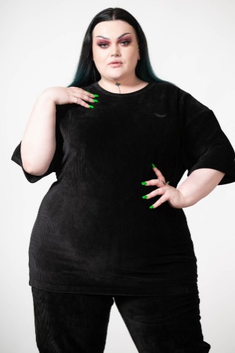 Devil's Laze T-Shirt [PLUS] | 4XL / Black / 65% COTTON 32% POLYESTER 3% ELASTANE