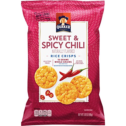 Quaker Rice Crisps, Gluten Free, Sweet & Spicy Chili, 3.03 Ounce (Pack of 12) - Sweet Chili