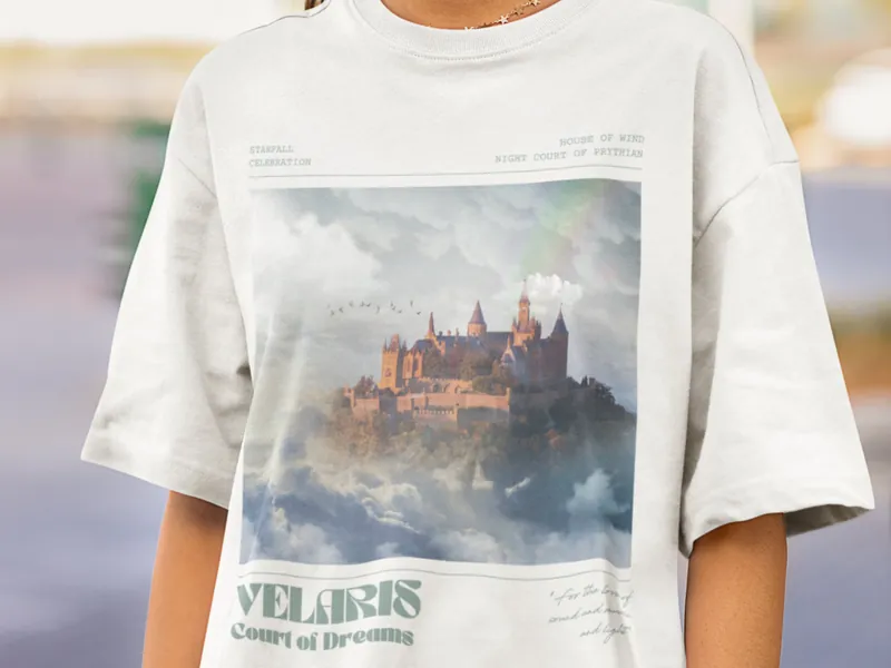 Velaris Shirt OFFICIALLY LICENSED SJM Acotar Shirt Court of Dreams House of Wind Shirt A Court of Thorns and Roses Night Court Acotar Merch