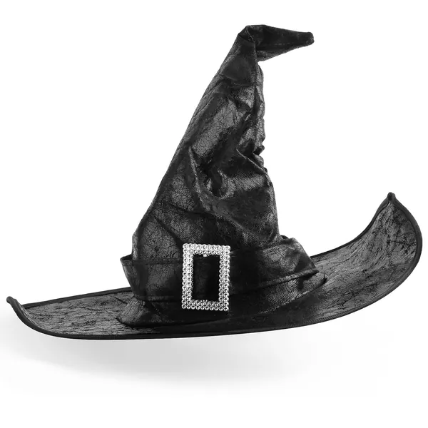 Halloween Witch Hat Wizard Men Women Black Costume Cosplay Party Girl Wide Brim Pointed Hat Accessory - Black Witch Hat