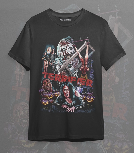 Vintage Terrifier Scary Clown Horror Movie unisex t-shirt - Limited Terrifier Movie tshirt - Gifts For Men and Women - Halloween tee