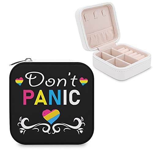 Don't Panic Pansexual Travel Jewelry Box