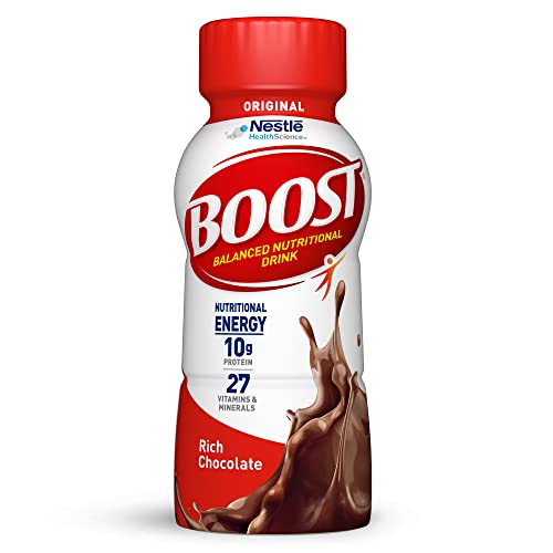 BOOST Original Nutritional Drink, Rich Chocolate, 8 Fl Oz (Pack of 24) - Chocolate - 8 Fl Oz (Pack of 24)