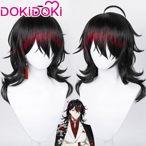 DokiDoki Vtuber NIJISANJI Cosplay Vox Akuma /Mysta/ lkeEveland Wig / Luca NIJISANJI Cosplay Hair | Vox