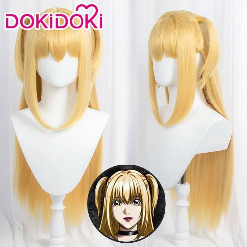 【Ready For Ship】DokiDoki Anime Death Note Cosplay Wig Misa Amane Women Golden Long Hair Halloween | Misa