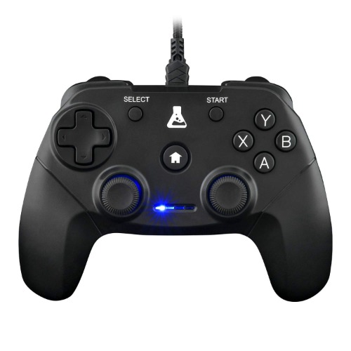 The G-Lab K-Pad Thorium Manette Gaming PC & PS3 Filaire USB avec Vibrations Intégrées, Gamepad Contrôleur de Jeu connecté par Fil - Manette de Jeu pour PC Windows XP-7-8-10, PS3, Android (Noir)