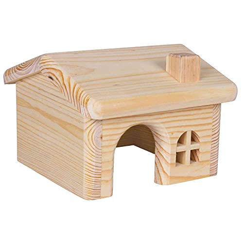 Trixie Maison en Bois pour Micand Hamsters, 15 x 11 x 15 cm