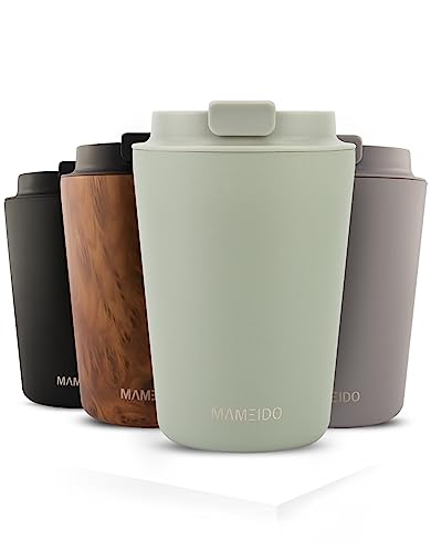 MAMEIDO Mug Isotherme 350ml, 470ml & 700ml - Thermos Café étanche en acier inoxydable, Tasse Isotherme sans BPA, Mug Isotherme Cafe 100% Hermétique (Taupe Grey, 350ml) - 350 ml - Desert Sage