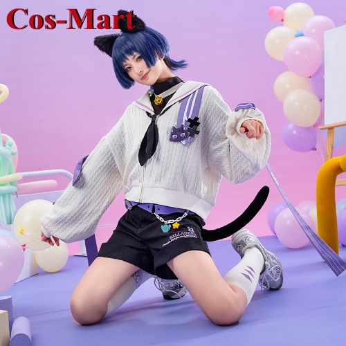 Cos-Mart Game Genshin Impact Scaramouche Cosplay Costume Catch You Lovely Daily Outfit Activity Party Role Play Clothing