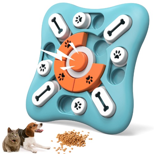 FOXMM Dog Puzzle Toys for Large Medium Small Dogs,Interactive Dog Toys for IQ Training & Mental Stimulating,Dog Enrichment Toys with Squeak Design,Dog Treat Puzzle for Fun Slow Feeder - M-Level 2