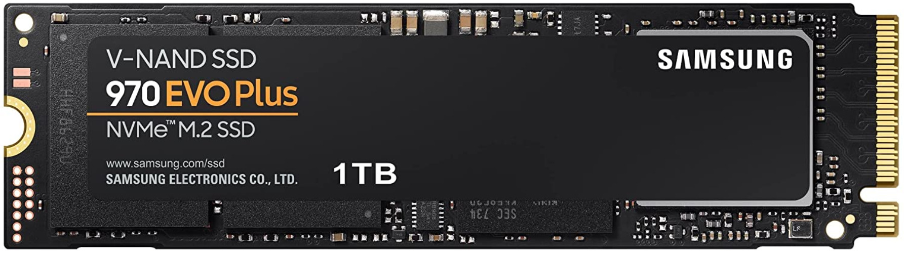 SAMSUNG 970 EVO Plus SSD 1TB NVMe M.2 Internal Solid State Hard Drive, V-NAND Technology, Storage and Memory Expansion for Gaming, Graphics w/ Heat Control, Max Speed, MZ-V7S1T0B/AM - 1TB