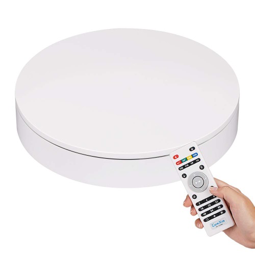 ComXim Professional 360 Degree Photography Turntable for Product Photography, 88LB Capacity,12.6 in Diameter,Automatic Remote Control Angle ,Speed and Direction - 