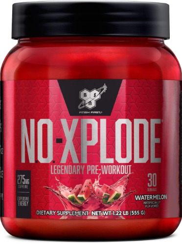BSN N.O.-XPLODE Pre Workout Powder, Energy Supplement for Men and Women with Creatine and Beta-Alanine, Flavor: Watermelon, 30 Servings - Watermelon 30 Servings (Pack of 1)