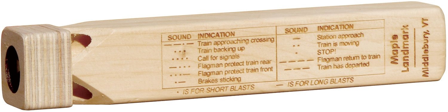 Wooden Train Whistle